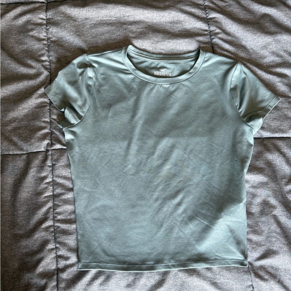 Hollister Sage Green Short Sleeve Tee